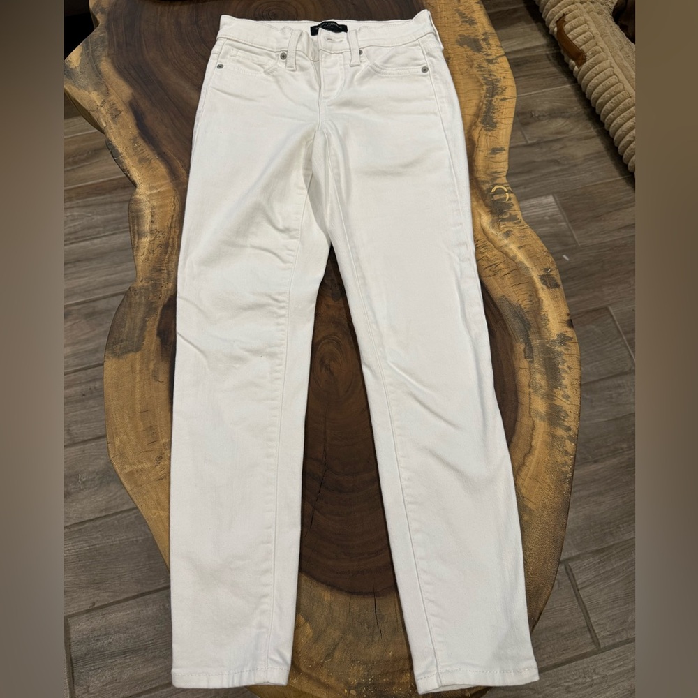 BR women’s mid rise skinny fit denim jeans size 24/00 white